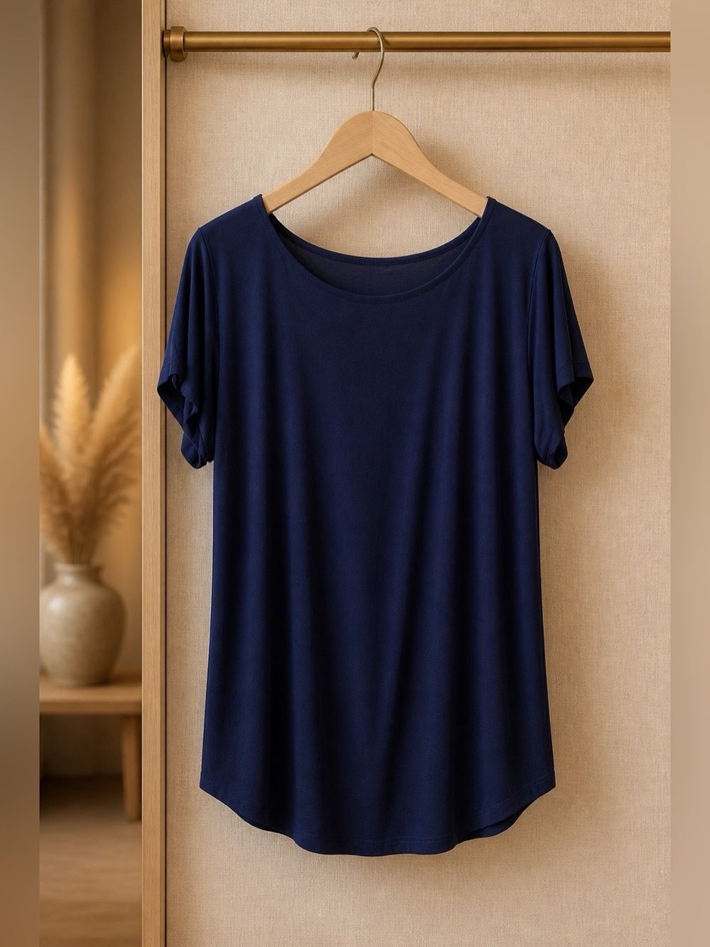 Splash Navy Blue Short Sleeve Crewneck Tee